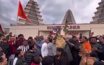 कनाडा के ब्रैम्पटन में हिन्दू मंदिर पर हमला