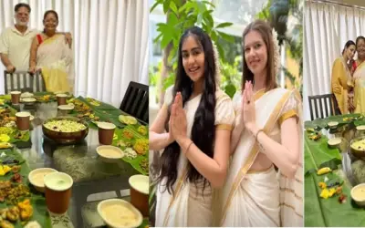 मलाइका अरोड़ा और अदा शर्मा ने मनाया ओणम