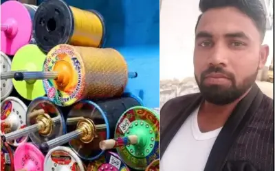 स्कूटी से जा रहे युवक की चीनी मांझे से गला कटने से मौत