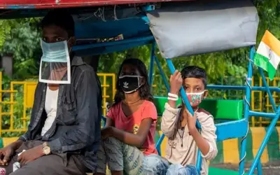 पांच साल के बच्चों को मास्क से छूट