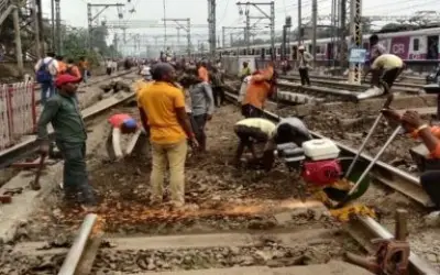 वेस्टर्न रेलवे और सेन्ट्रल रेलवे का आज मुंबई में जंबो और मेगा ब्लॉक