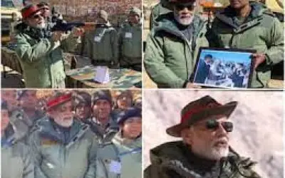देश के वीर जवानों के संग पीएम मोदी ने दिवाली मनाई