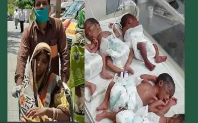 पांच बच्चों को एक साथ मां ने दिया जन्म