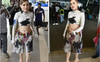 बच्चों की टॉय से उर्फी ने बनाई ड्रेस !