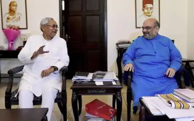 नीतीश कुमार अमित शाह से मिले