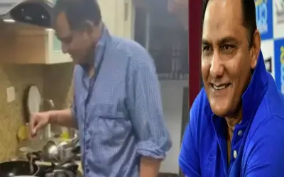 अज़हरुद्दीन ने बनाया लॉकडाउन में खाना