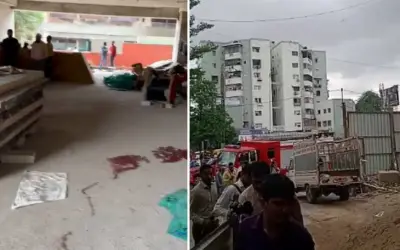 अहमदाबाद में लिफ्ट गिरने से आठ मज़दूरों की मौत