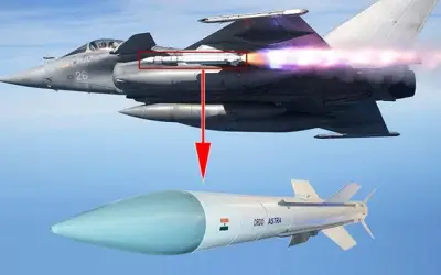 हवा से हवा में 100 किमी तक लक्ष्य भेदने में सक्षम अस्त्र मिसाइल का हुआ सफल परीक्षण