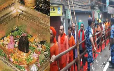 सावन में काशी विश्वनाथ के दर्शन के लिए भिड़े भक्त