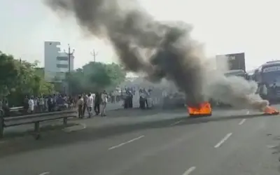 भारत बंद में जम्मू से कर्नाटक तक हिंसात्मक असर