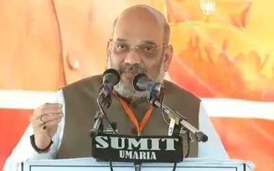 बीजेपी अध्यक्ष अमित शाह ने किया विजय संकल्प बाइक रैली की शुरूआत