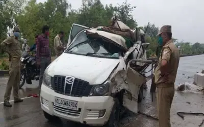 भीषण सड़क हादसे में एक की मौत, सात घायल