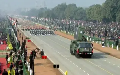 दिल्ली के राजपथ पर 71वें गणतंत्र दिवस के मौक़े पर परेड