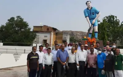 झांसी में मेजर ध्यानचंद की 116वीं जयंती पर निकली धन्यवाद यात्रा
