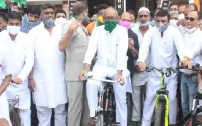 दिग्विजय सिंह समेत 150 कांग्रेस कार्यकर्ताओं के खिलाफ एफआईआर दर्ज