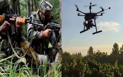 पाकिस्तानी ड्रोन दिखने पर बीएसएफ जवानों ने की फायरिंग