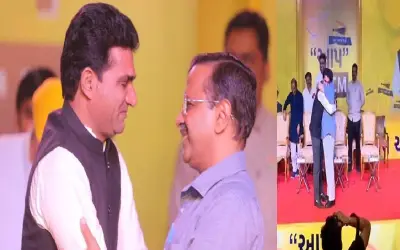 केजरीवाल ने ने गुजरात में सीएम उम्मीदवार इसुदान गढ़वी के नाम की घोषणा की