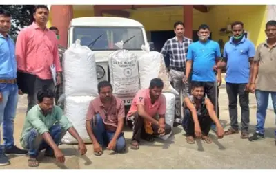 सौ किलो से ज़्यादा गांजे के साथ चार गिरफ्तार