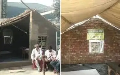 किसानों ने टिकरी बॉर्डर पर बनाए 25 पक्के घर