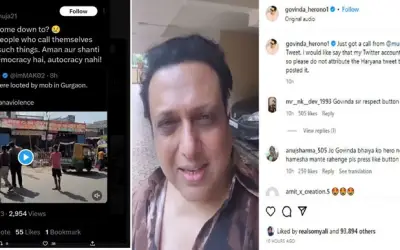 हरियाणा हिंसा पर विवादित ट्वीट कर बुरे फंसे गोविंदा