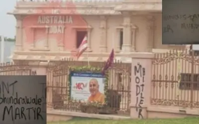 हिंदू मंदिर में तोड़फोड़ के बाद ऑस्ट्रेलिया में पीएम मोदी के खिलाफ लिखी आपत्तिजनक बातें
