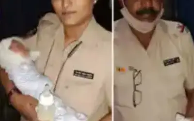 नाले में बह रहा था नवजात बच्चा, बिल्लियों द्वारा एलर्ट करने पर मुंबई पुलिस ने बचाई जान