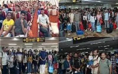 इजरायल से विशेष विमान से दिल्ली पहुंचे 212 भारतीय