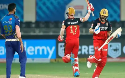 रॉयल चैलेंजर्स बैंगलोर ने मुंबई इंडियंस को हराया