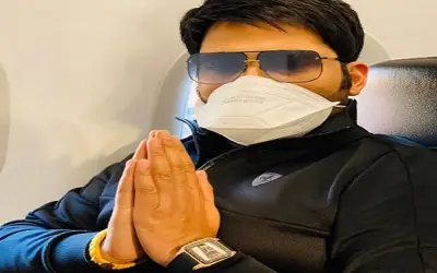 कोरोना के डर से कपिल शर्मा ने पहना मास्क