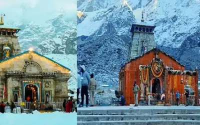 केदारनाथ में भारी बर्फबारी, प्रशासन ने जारी किया अलर्ट