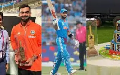 विराट कोहली को जन्मदिन पर गिफ़्ट मिला सोने की परत चढ़ा बैट