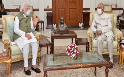 राष्ट्रपति कोविंद से पीएम मोदी ने की मुलाकात