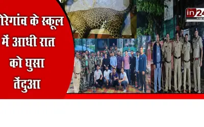 Leopard entered Mumbai Public School in Goregaon