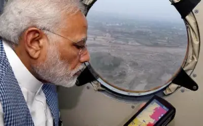पीएम ने किया फोनी प्रभावित इलाके का हवाई सर्वेक्षण