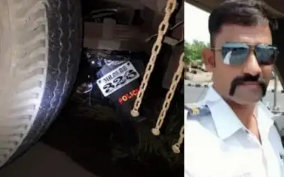 दुर्घटना में पुलिसकर्मी की मौत