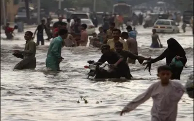 पाकिस्तान में भारी बारिश और बाढ़ से 36 लोगों की मौत और 145 घायल