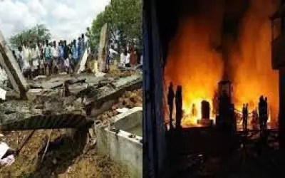 पटाखों में आग लगने से मालिक सहित तीन महिलाओं की मौत