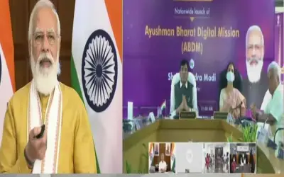 पीएम मोदी ने की आयुष्मान भारत डिजिटल मिशन की शुरुआत