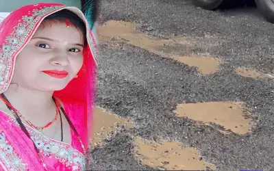 वेस्टर्न एक्सप्रेसवे पर उभरे बड़े बड़े गढ्ढों ने ली 27 साल की पूजा की जान !