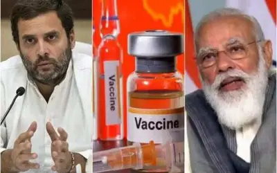 राहुल ने मुफ्त टीकाकरण की मांग की