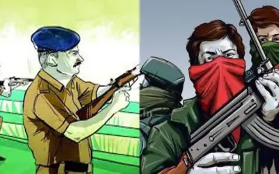 पुलिस और नक्सलियों में जबरदस्त मुठभेड़