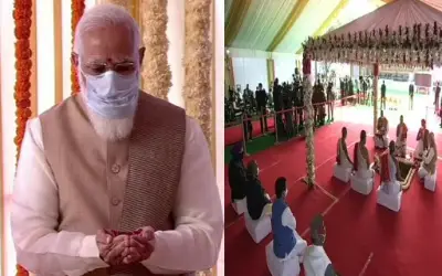 प्रधानमंत्री नरेंद्र मोदी ने नए संसद भवन की रखी आधारशिला