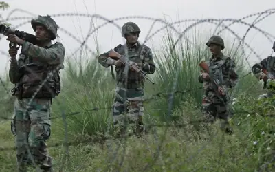 सीमा पर पाकिस्तानी घुसपैठिया ढेर