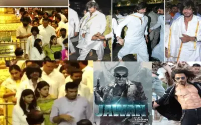 'जवान' की रिलीज से पहले तिरुपति मंदिर पहुंचे शाहरुख़ खान
