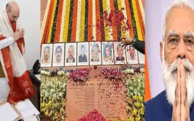 संसद पर हुए आतंकवादी हमले में शहीद सुरक्षाकर्मियों को पीएम मोदी और अमित शाह की श्रद्धांजलि