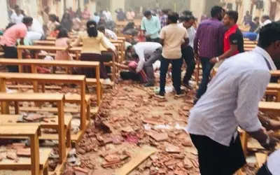 बम धमाकों से श्रीलंका थर्राया