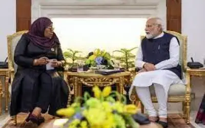 तंजानिया की राष्ट्रपति के साथ पीएम मोदी की द्विपक्षीय वार्ता