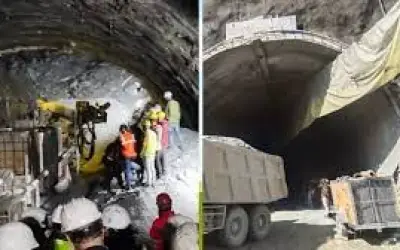 उत्तरकाशी टनल में फंसे 41 मजदूरों को बचाने के लिए वर्टिकल रेस्क्यू टनल का निर्माण शुरू