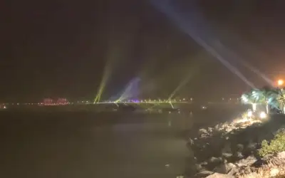मुंबई में नया साल, बांद्रा वर्ली सी लिंक हुआ जगमग