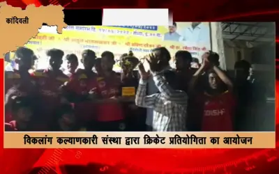 Cricket competition organized by handicapped welfare organization
